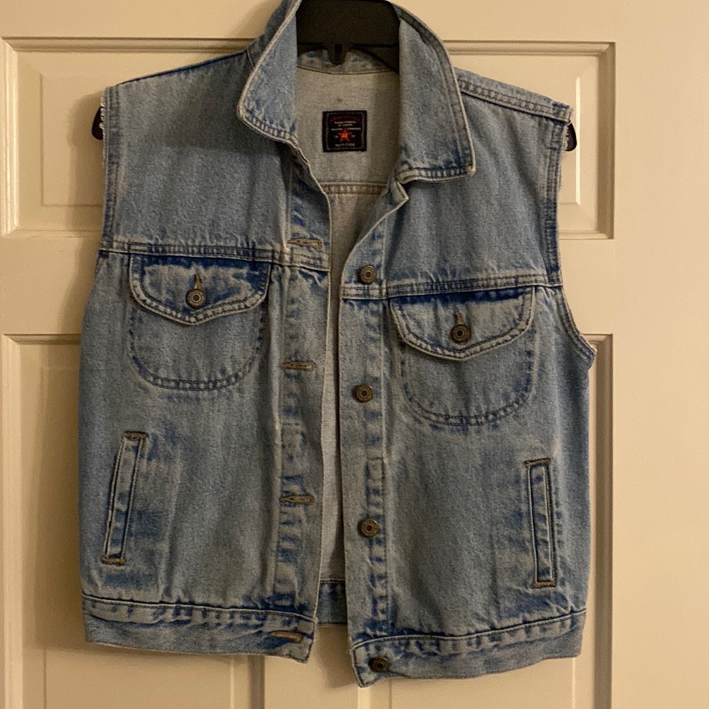 Vintage denim vest